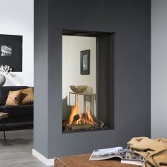 Double Sided Gas Fires Tunnel Gas Fires Banyo Fireplaces