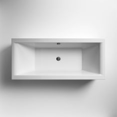 Nuie Asselby Square Acrylic Bath - 1700 x 750mm