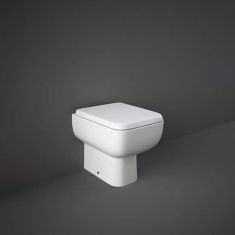 RAK Series 600 Rimless Back to Wall Toilet & Wrap over Soft Close Seat
